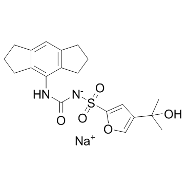 sodium ((1,2,3,5,6,7-hexahydro-s-indacen-4-yl)carbamoyl)((4-(2-hydroxypropan-2-yl)furan-2-yl)sulfonyl)amide